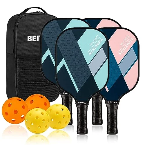 Pickleball Paddle Set — Rosepink&Lightgreen